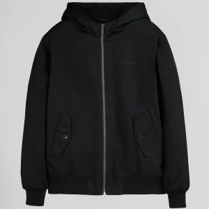 Blouson à capuche mi-saison col montant B-SANSON HOOD JR NOIR