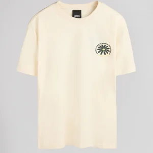 T-shirt ample col rond T-MATTEO MC CREAM