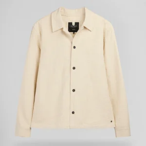 Blouson mi-saison col chemise B-SAMBO CREAM